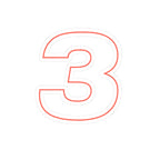 Number 3 Sticker